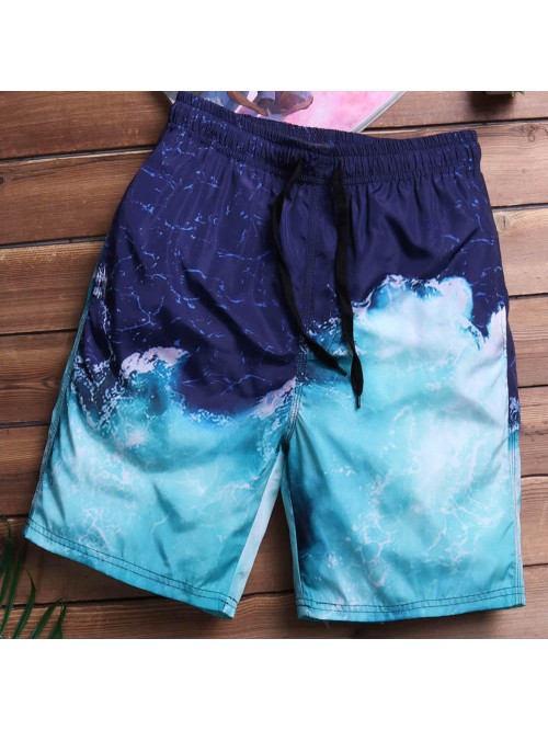 TWO-SIDED Mens Quick Drying Summer Hawaiian Style ...