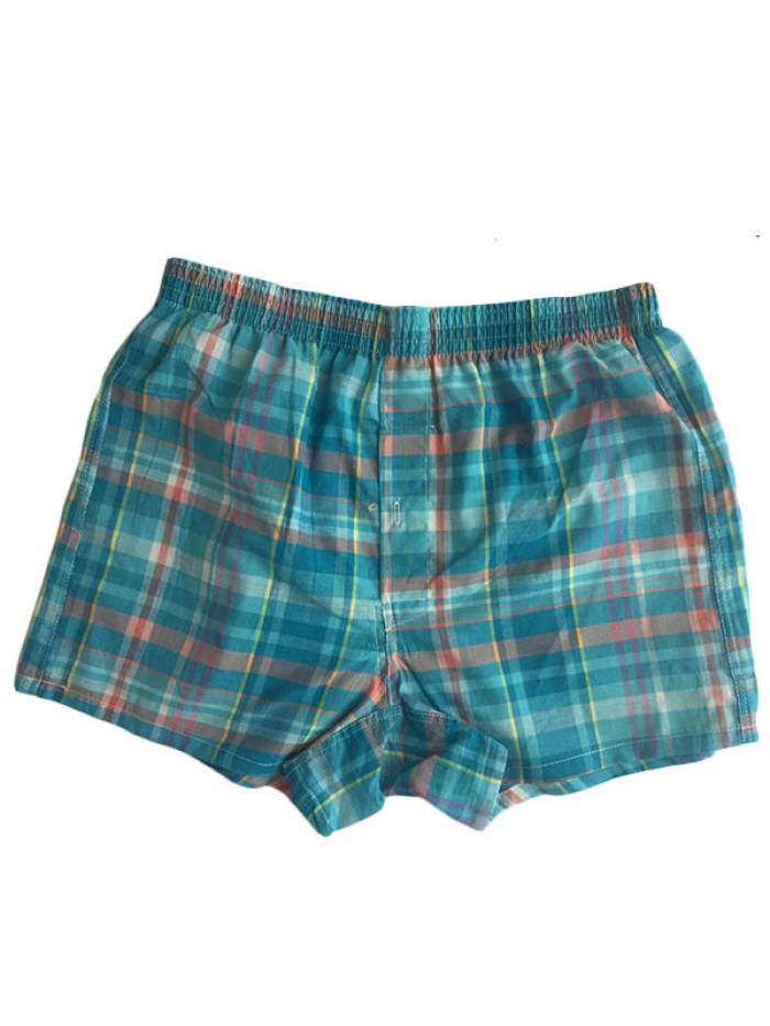 Mens Arrow Pants Plaid Checkered Cotton Comfy Breathable Homewear Casual Board Shorts