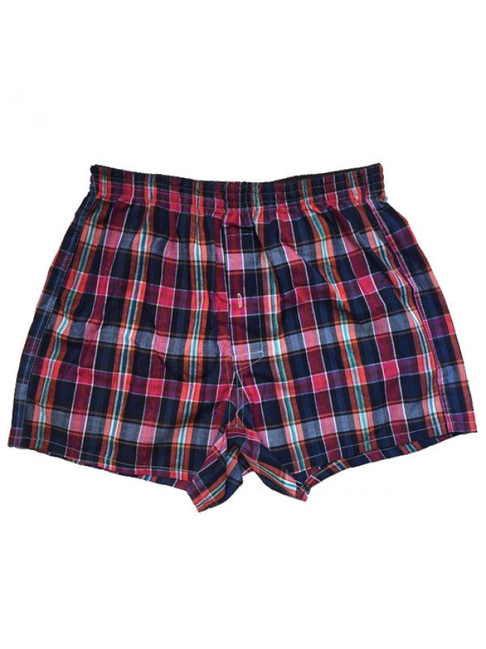 Mens Arrow Pants Plaid Checkered Cotton Comfy Breathable Homewear Casual Board Shorts