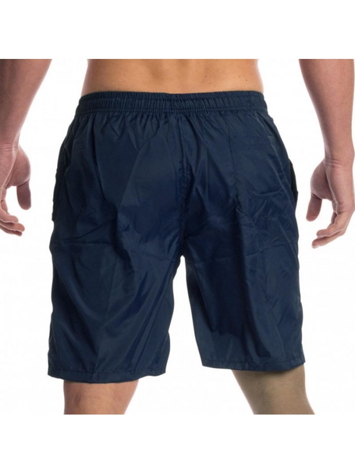 Summer Pure Color Casual Home Lounge Drawstring Beach Board Shorts for Men