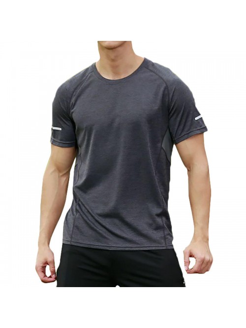 Spliced sports breathable T-shirt