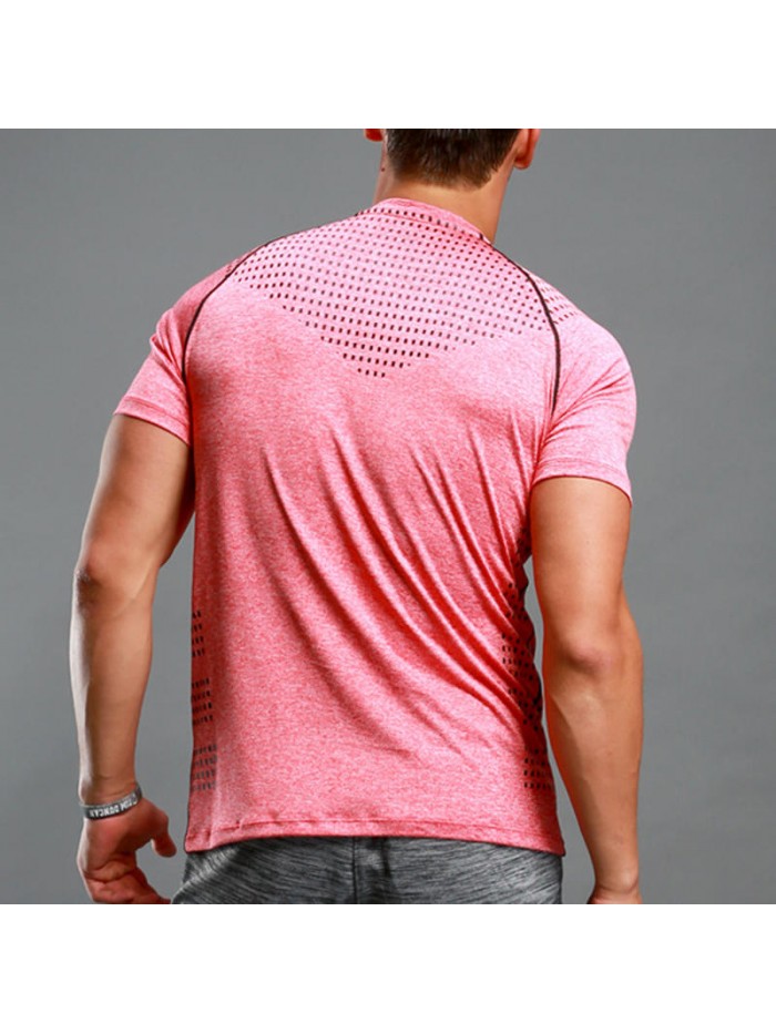 Ultra-thin stretch sports T-shirt with short sleeves