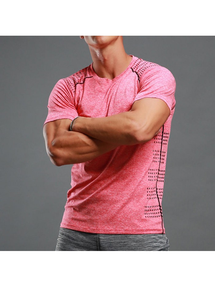 Ultra-thin stretch sports T-shirt with short sleeves