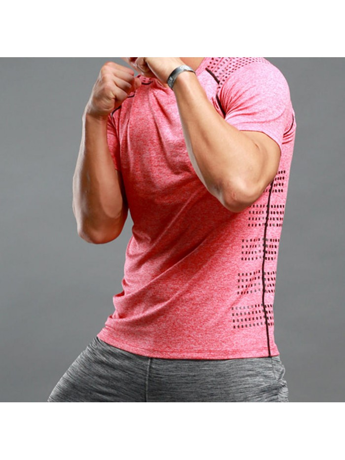 Ultra-thin stretch sports T-shirt with short sleeves