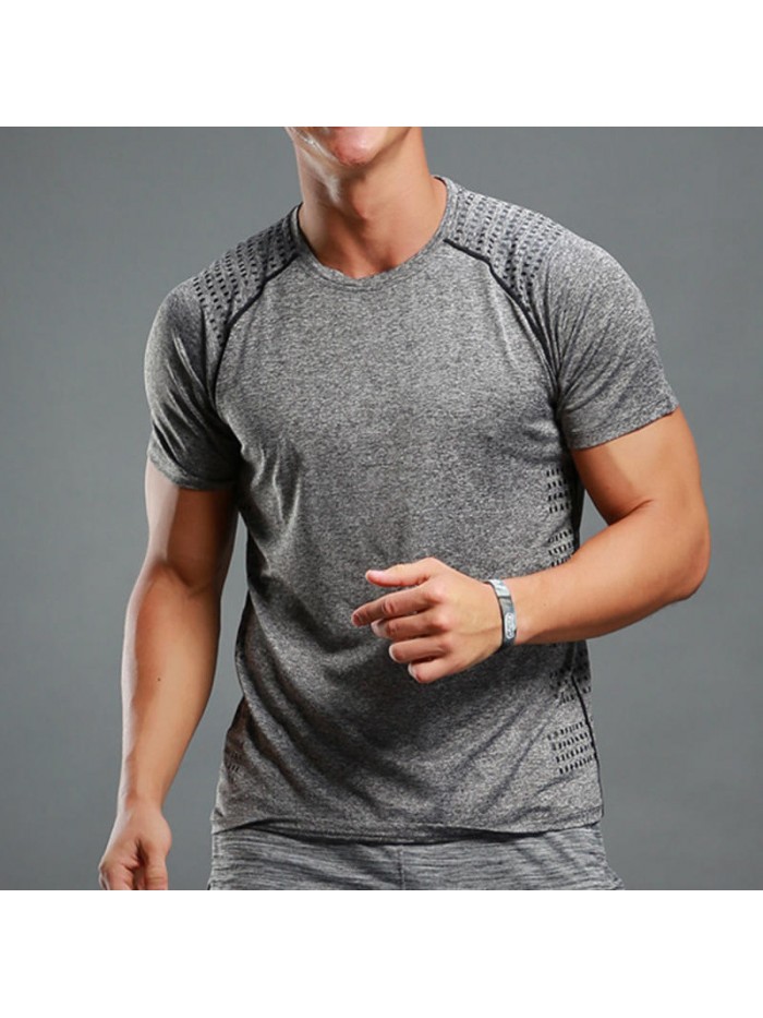 Ultra-thin stretch sports T-shirt with short sleeves