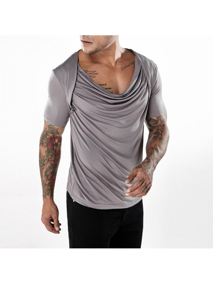 V-neck personalized short-sleeved T-shirt