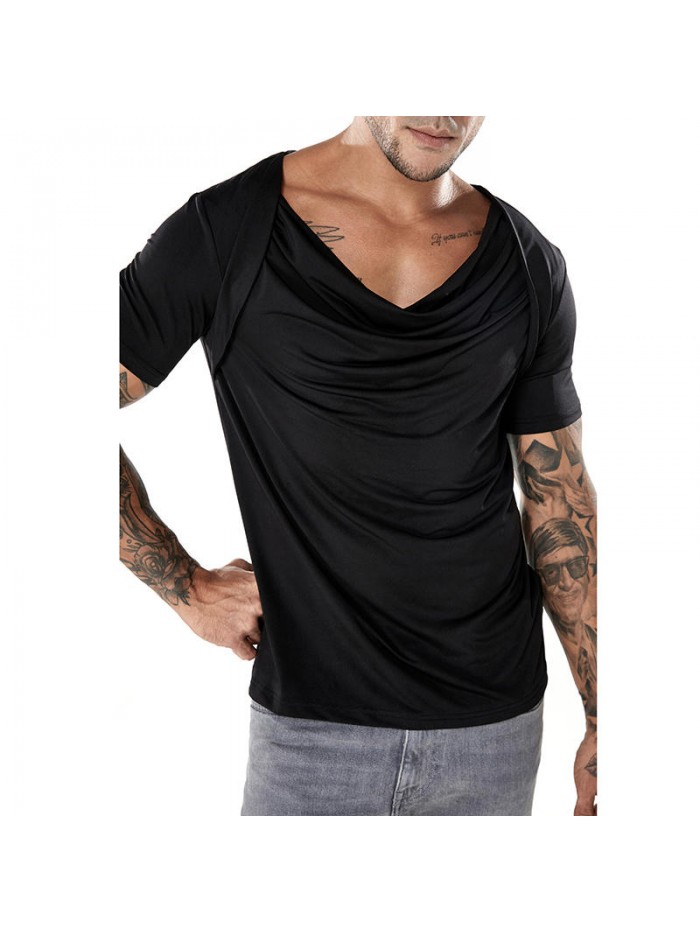 V-neck personalized short-sleeved T-shirt