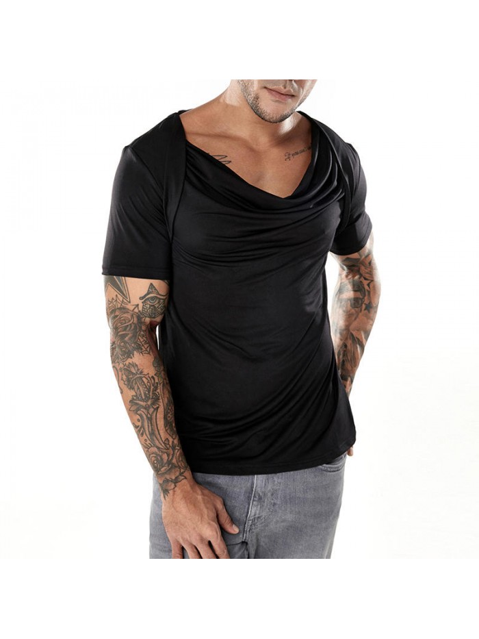 V-neck personalized short-sleeved T-shirt