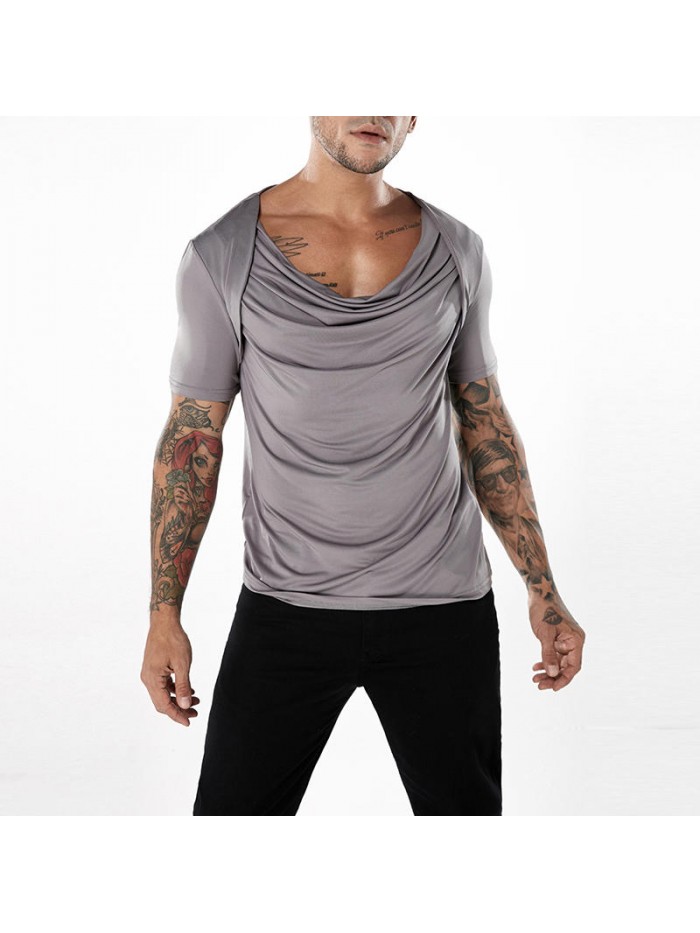 V-neck personalized short-sleeved T-shirt