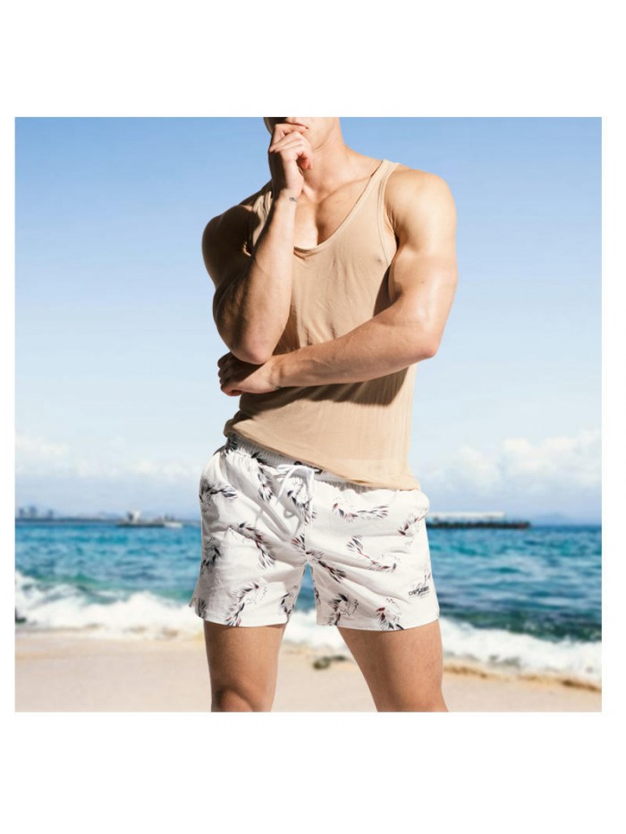 Mens Summer Casual Printing Home Sports Beach Board Shorts