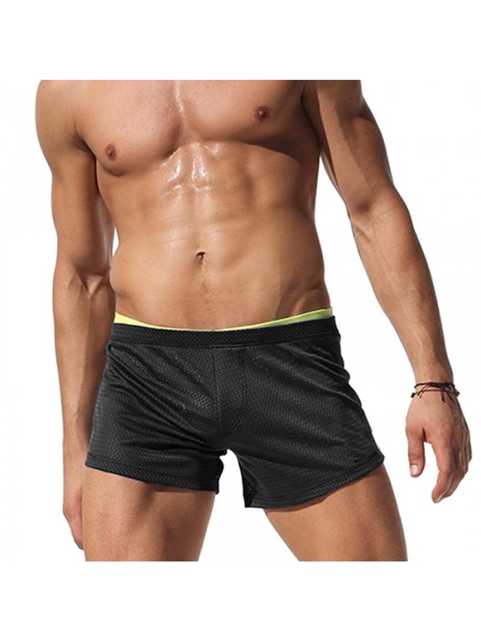 Mens Mesh Breathable Quick Drying Sports Gym Loose Casual Board Shorts