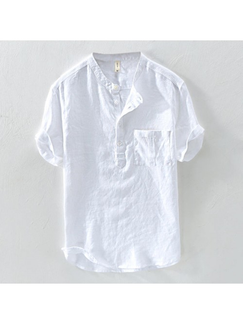 Chinese button short sleeve