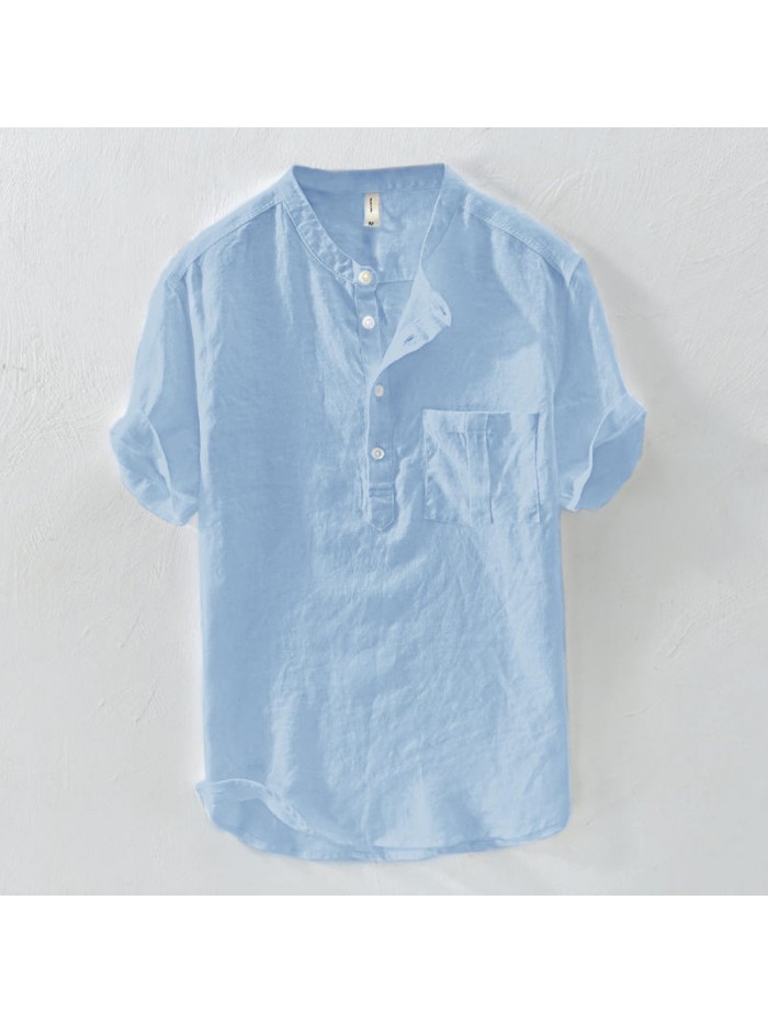 Chinese button short sleeve