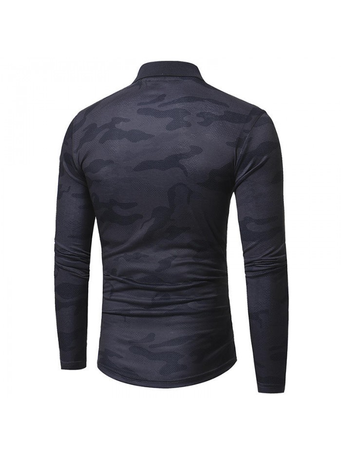 Autumn camouflage cotton T-shirt