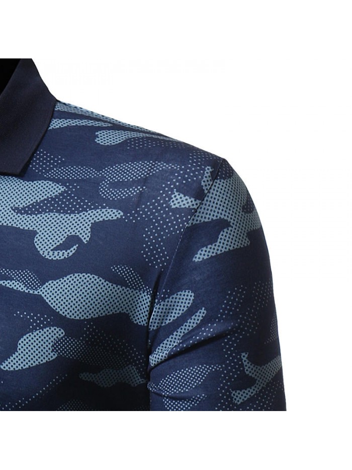 Autumn camouflage cotton T-shirt