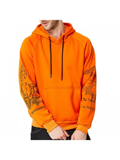 Men's Casual Hooded sweater Autumn Winter Fashion ...