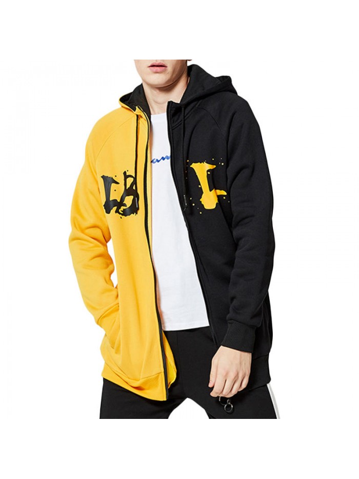 Men's Leisure Loose Hoodies Spring Autumn Fashion Two Colors Sweatshirts Tops