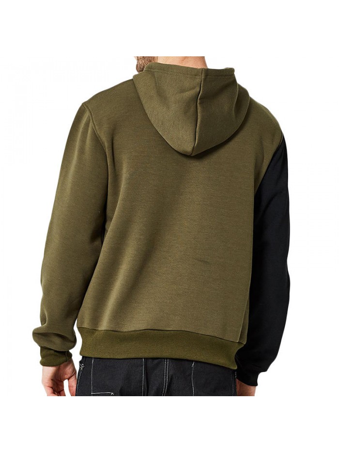 High Street Leisure Loose Hoodies Spring Autumn Men's Color Block Long-sleeved Sweatshirts