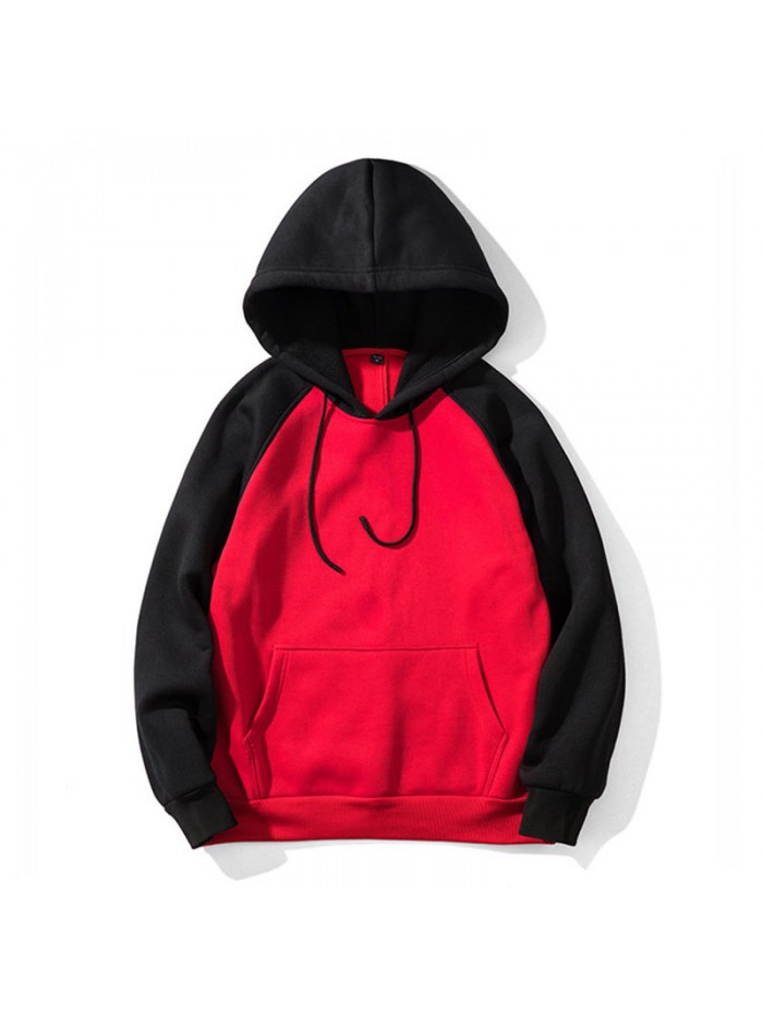 High Street Shoulder Hoodies Multi-color Casual Sports Men's Color Block Long-sleeved Sweatshirts