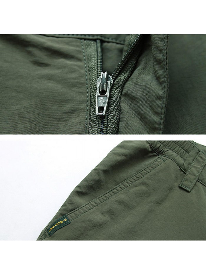 Mens Outdoor Casual Quick Dry Breathable Multi-pocket Military Cargo Pants