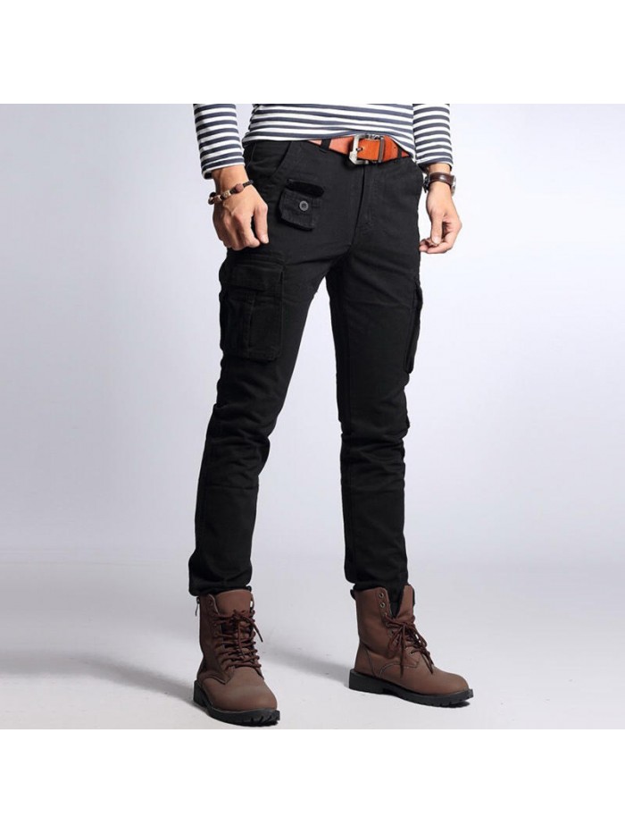 Men's Fashion Cargo Pants Multi Pockets Outdoors Camo Style Casual Cargo Pants