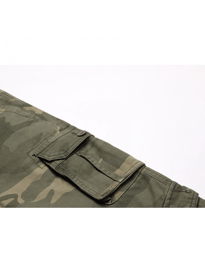 Men's Fashion Cargo Pants Multi Pockets Outdoors Camo Style Casual Cargo Pants