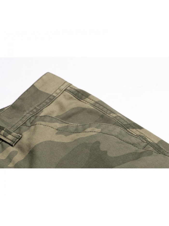 Men's Fashion Cargo Pants Multi Pockets Outdoors Camo Style Casual Cargo Pants