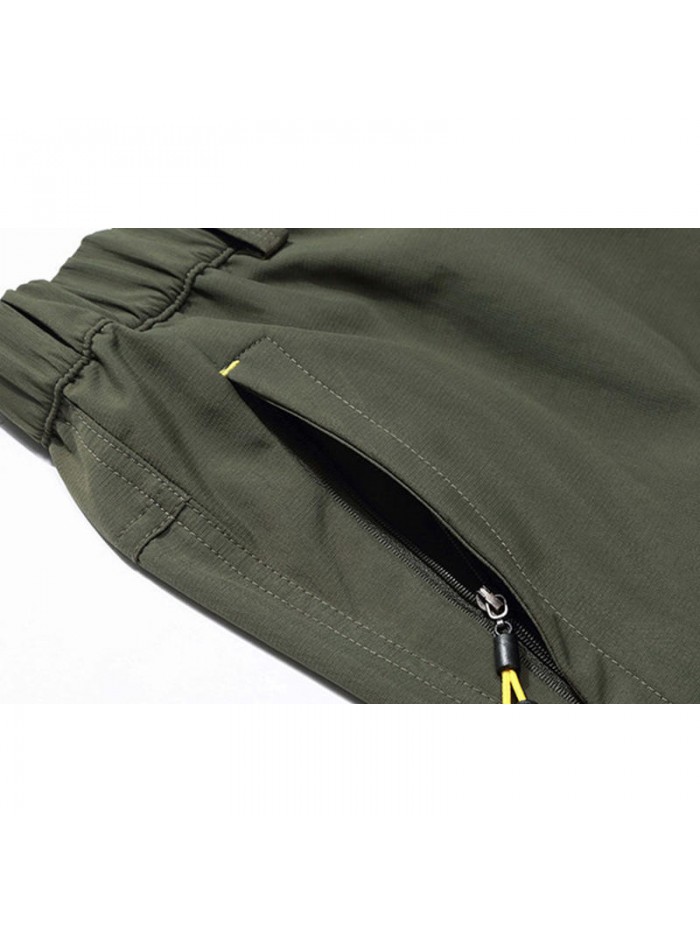 Mens Waterproof Breathable Quick-drying Sport Climbing Skiing Soft Shell Casual Outdoor Pants