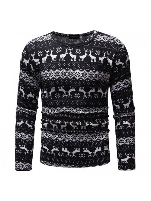 Fallow deer patterned jumper