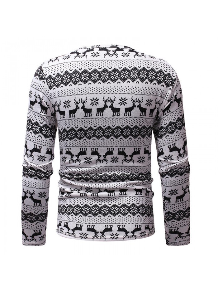 Fallow deer patterned jumper