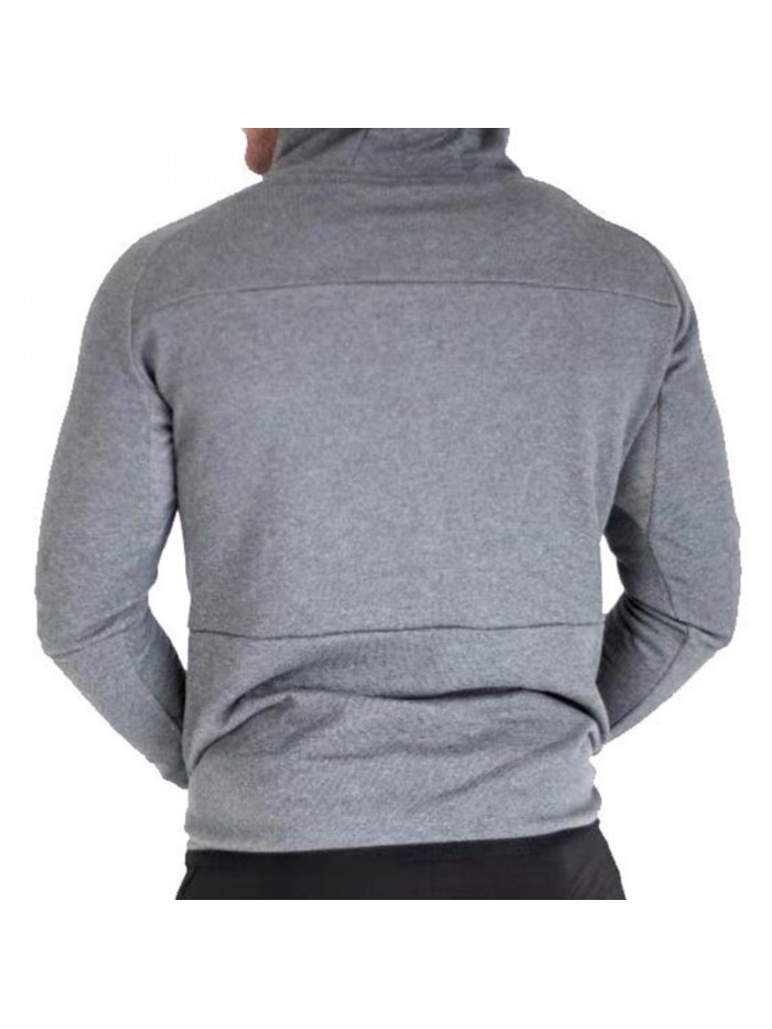 Men's Autumn Winter Long Sleeve Pure Color Overhead Slim Fit Casual Sweatshirt