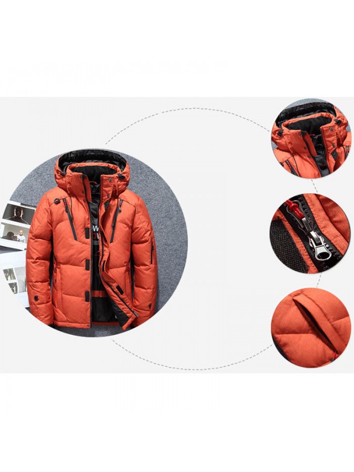 Mens Winter Outdoor Thick Warm Down Jacket Insulated Parka Outerwear